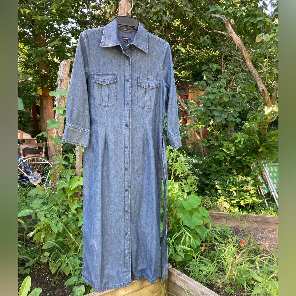 J. Peterman Dress, Denim, Size 4